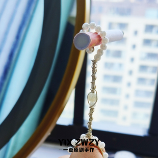 巴黎女人丨珍珠烟托女生烟拖架戒指短款粗细烟可用放烟盒防手黄