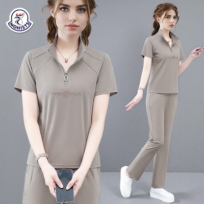 【品牌】夏季新款洋气薄款休闲服