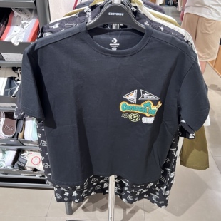 印花图案刺绣运动休闲圆领T恤男 时尚 10026169 个性 匡威纯棉短袖