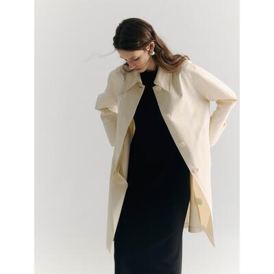 SOFTSELF2025秋季新款宽松风衣