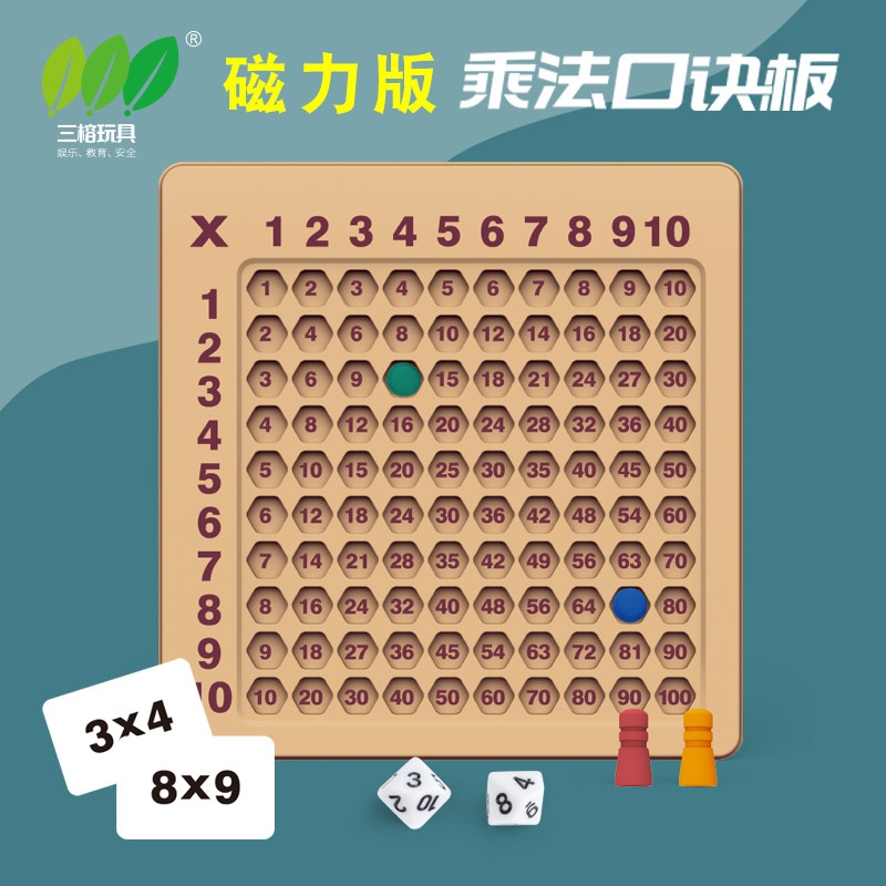 乘法口诀表运算儿童早教99乘法表