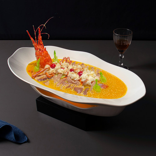 加热保温大鱼盘龙虾盘酒店餐具