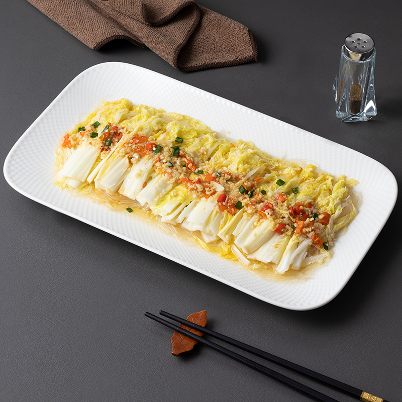 陶瓷创意网格纹12寸家用酒店餐具