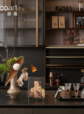 咖啡馆水吧台收银台软装氛围布置