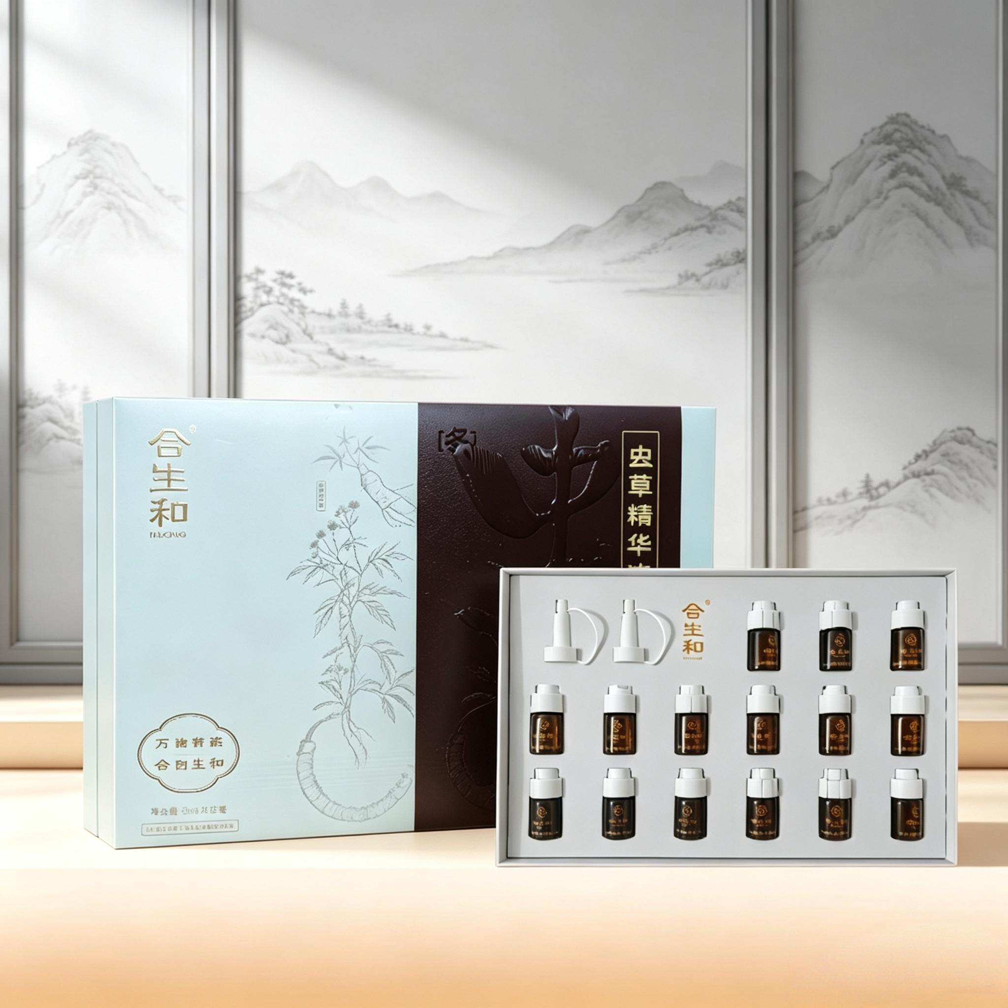 合生和虫草精华液 改善头皮环境 修复疏通滋养毛囊