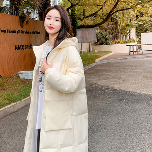 羽绒棉服女中长款2025年冬季新款韩版chic过膝面包服棉衣加厚外套