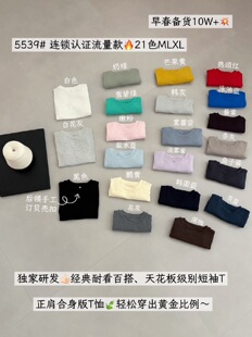 新款 短袖 正肩合身版 修身 T恤时尚 2026春季