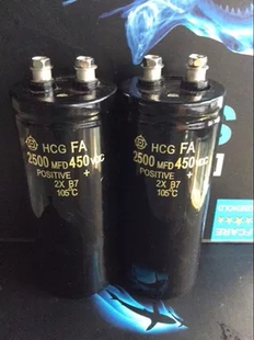 原装全新 日立 400V2500UF 2500MFD450VDC螺丝栓变频器铝电解电容