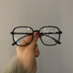 超轻防蓝光黑框眼镜女韩版 潮护目素颜神器平光眼镜显瘦无度数镜框