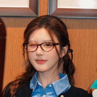 赵露思同款 防蓝光平光镜 复古豹纹猫眼眼镜素颜神器显脸小潮流时尚