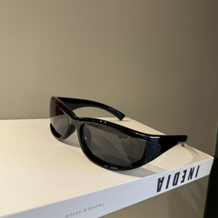 2026个性Y2K运动千禧太阳镜凹造型网红防紫外线辣妹骑行发箍墨镜