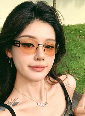 无框曲面切边墨镜欧美时尚异形