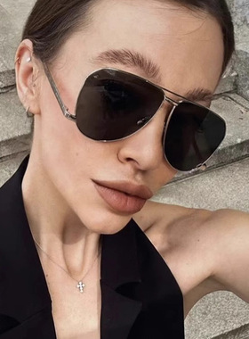 金属框双梁蛤蟆镜欧美