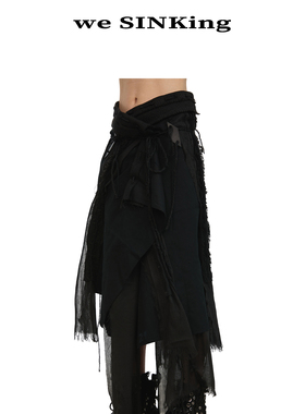 沉没SINKing 2026 由 One-piece Wrap Skirt 棉麻绳结 一片式裹裙