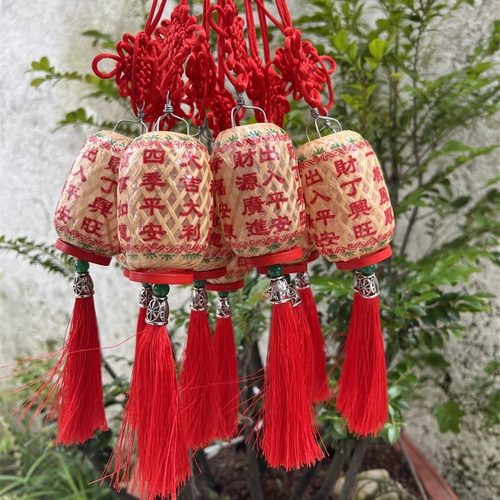 潮汕手工竹编油纸迷你小灯笼