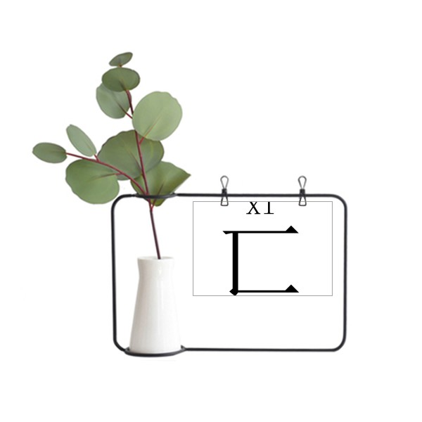 偏旁部首匡字旁金属相框陶瓷花瓶装饰