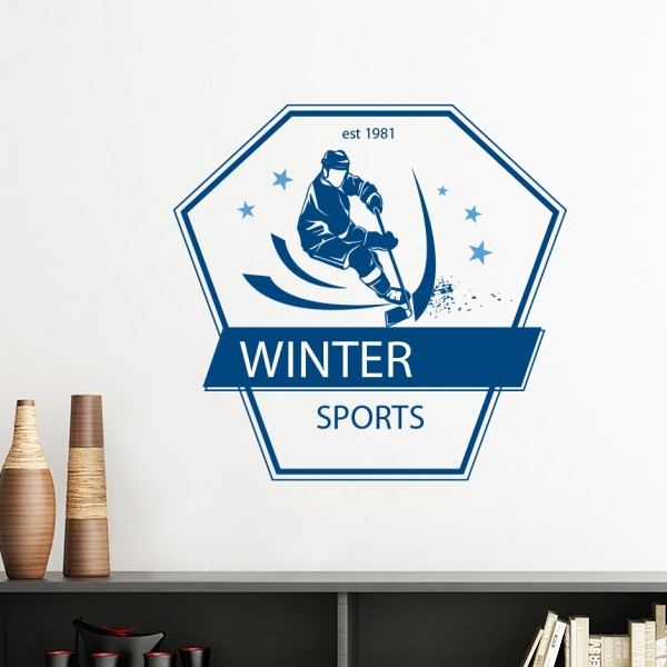 冬季运动滑雪单板标志墙贴壁纸房间贴花
