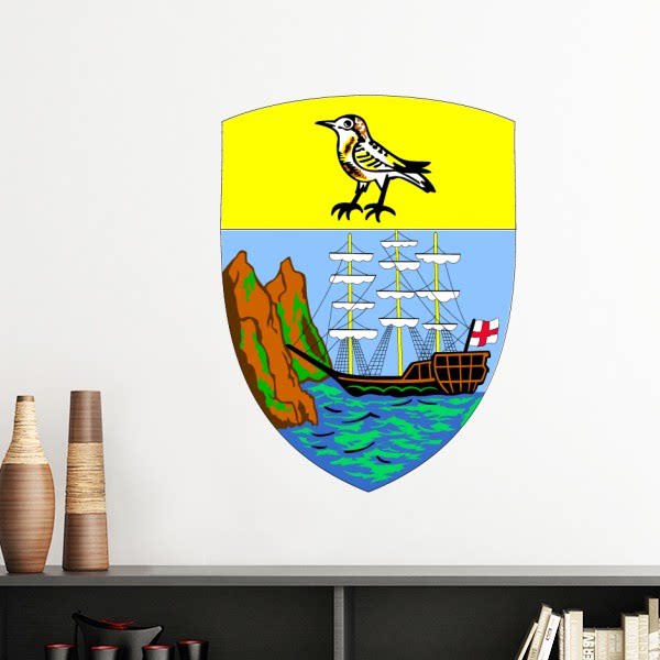 圣赫勒拿岛非洲国徽墙贴壁纸房间贴花