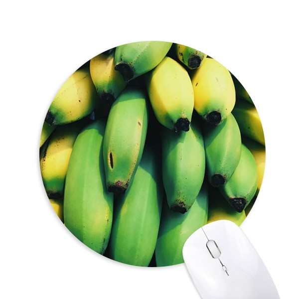 水果香蕉图片圆形游戏办公防滑橡胶鼠标垫礼物