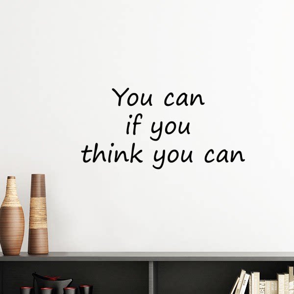 相信即为可能英文名言励志语句墙贴壁纸房间贴花