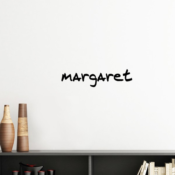 手写英文名个性私人订制margaret墙贴壁纸房间贴花