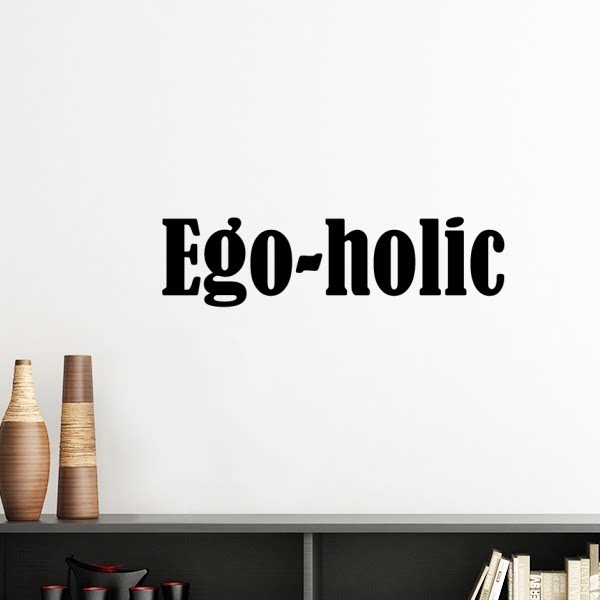 英语时尚风格文字自恋狂墙贴壁纸房间贴花