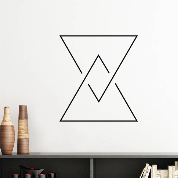 形状三角形符号组合墙贴壁纸房间贴花