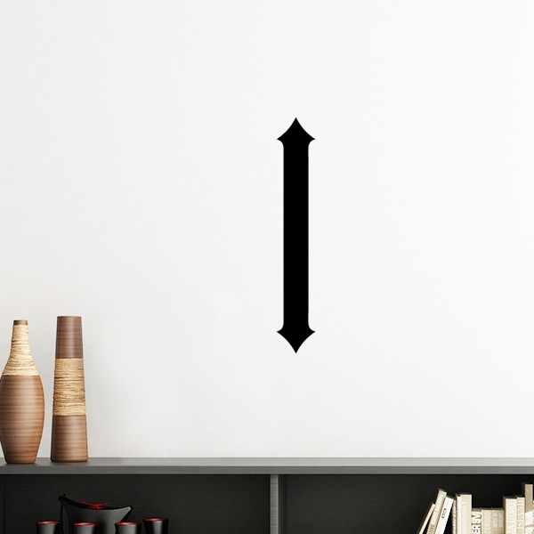 黑色罗马数字一剪影墙贴壁纸房间贴花