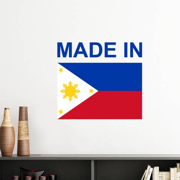 菲律宾国旗国家制造墙贴壁纸房间贴花
