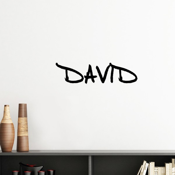 手写英文名个性私人订制david墙贴壁纸房间贴花