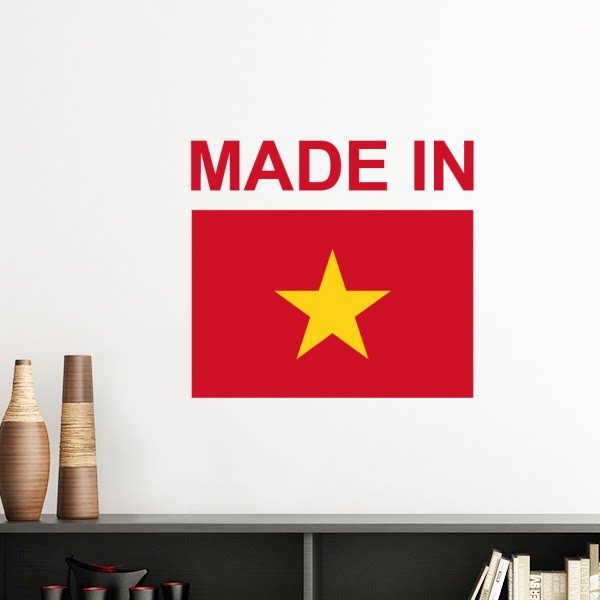 越南国旗国家制造墙贴壁纸房间贴花