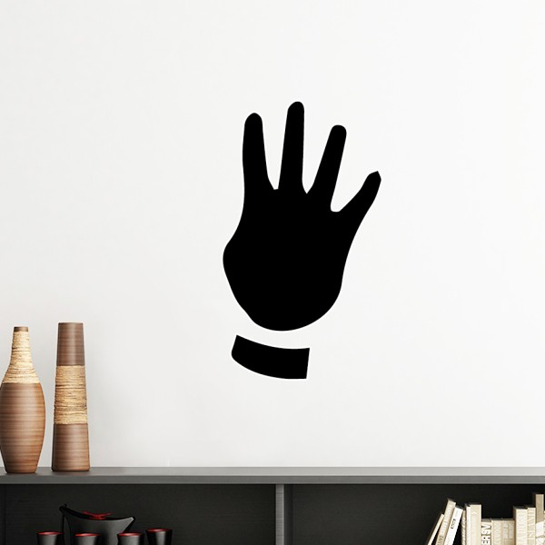 四手势手势剪影纹样学校卧室房间装饰贴画