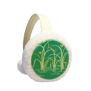 可折叠保暖耳套耳罩护耳挂耳包礼物 绘画绿色文化水冬季
