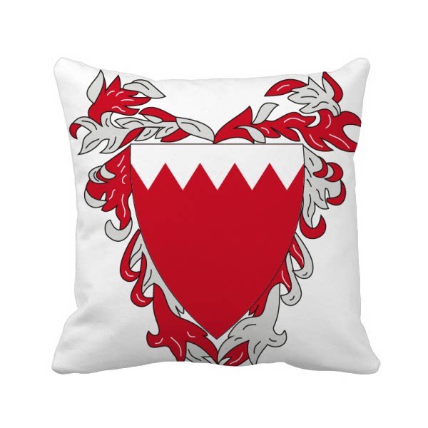 巴林麦纳麦国徽方形抱枕靠枕沙发靠垫双面含芯礼物