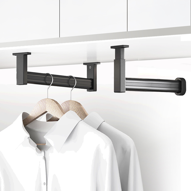 浅柜顶装挂衣杆吊座衣柜内加长横杆纵向扁管衣通中间悬挂加固吊通