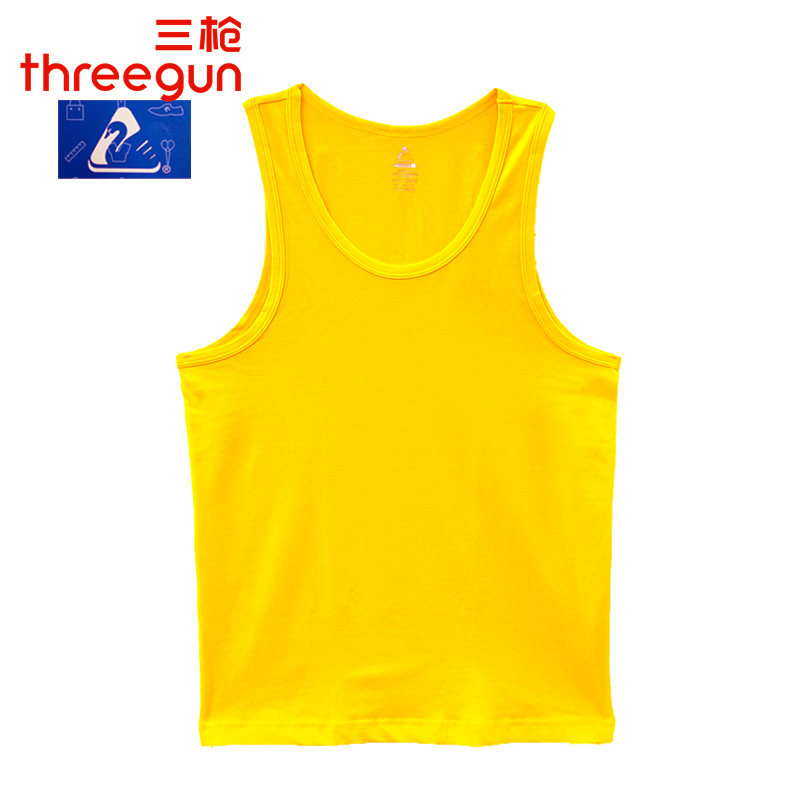 三枪鹅牌夏季薄款男本命年考试黄色背心结婚棉质弹力修身跨栏背心,女士内衣/男士内衣/家居服,吊带/背心/T恤/打底/肌底衣,淘宝优惠券,粉丝福利购,淘宝优惠卷