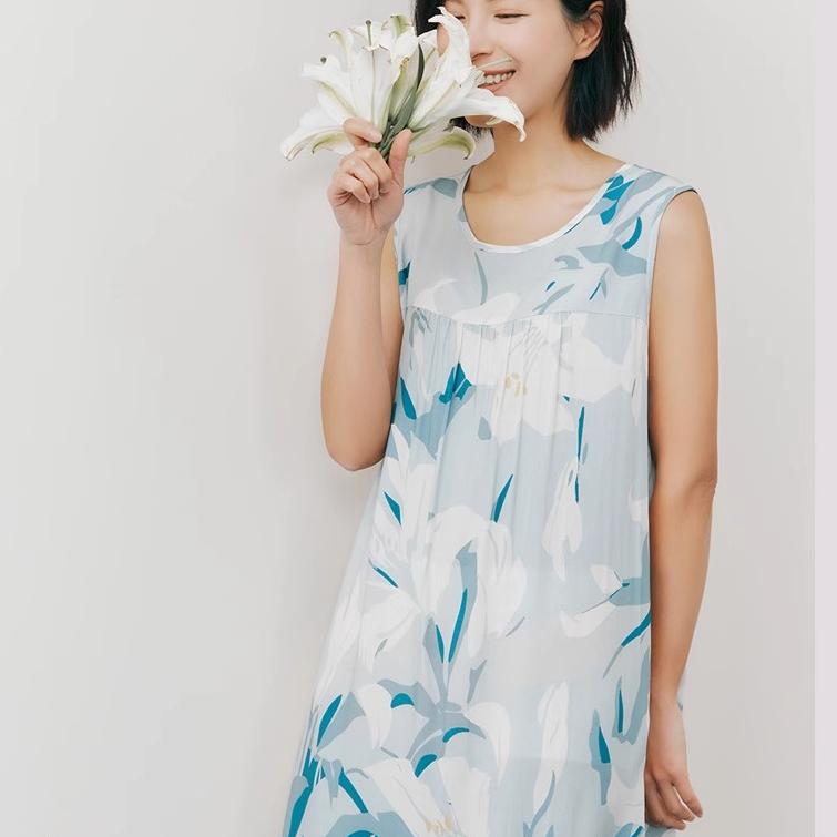 2025年新款夏季中老年妈妈睡裙