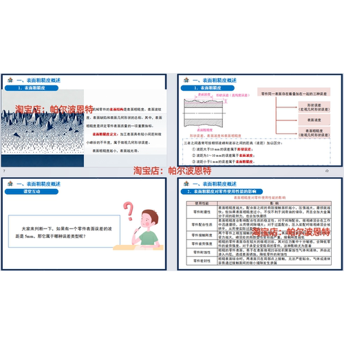 表面粗糙度 知识课件PPT