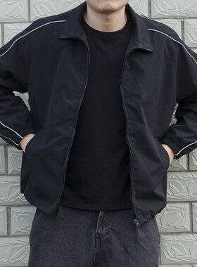 2025冬季韩版宽松休闲加绒外套男女立领开衫潮流风衣夹克百搭衣服