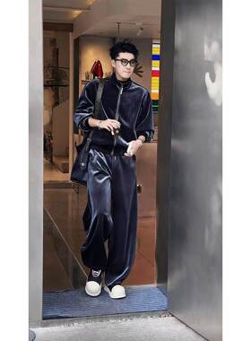秋冬丝绒新品复古高级外