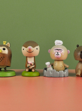 jeancard可爱动物摇头车载装饰