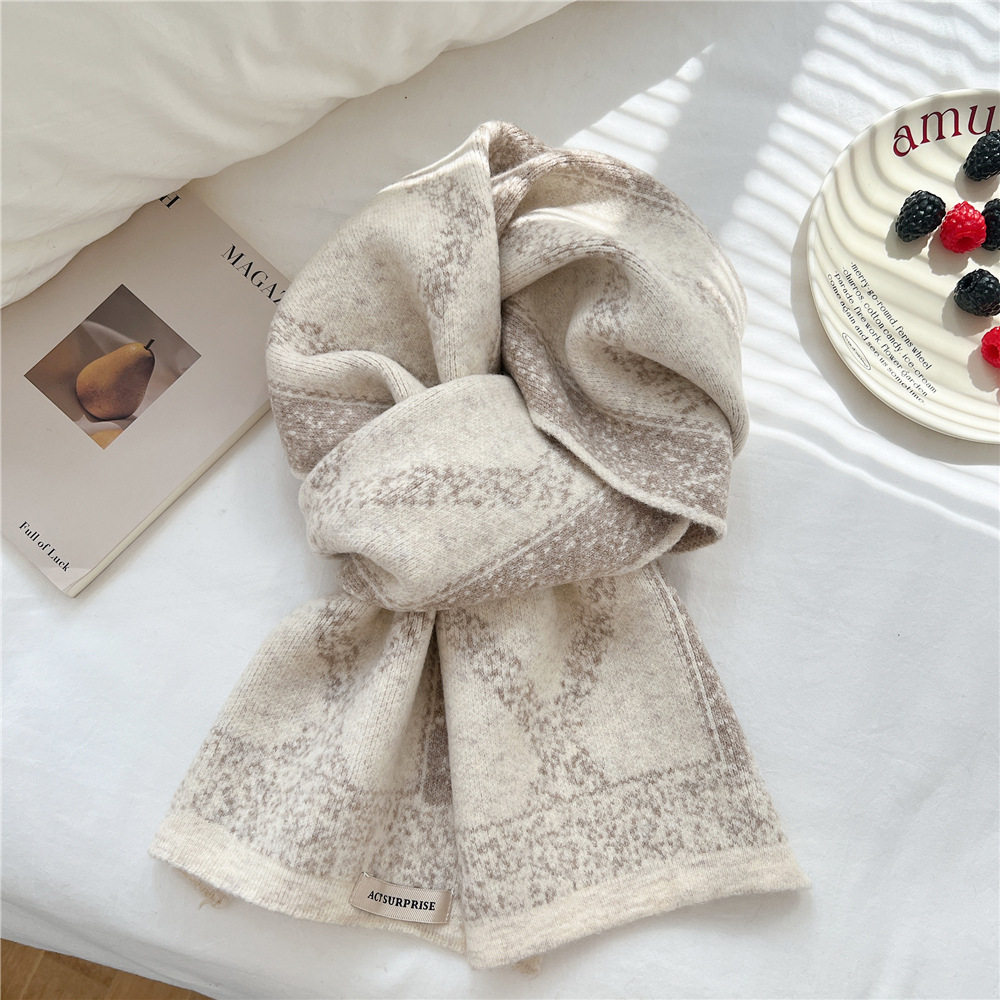 软糯显白藏青色灰色米色羊毛混纺针织围巾女冬季短款窄版保暖围脖,服饰配件/皮带/帽子/围巾,围巾/丝巾/披肩,淘宝优惠券,粉丝福利购,淘宝优惠卷