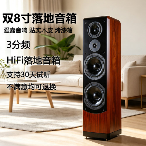 爱嘉双8寸发烧HIFI音箱