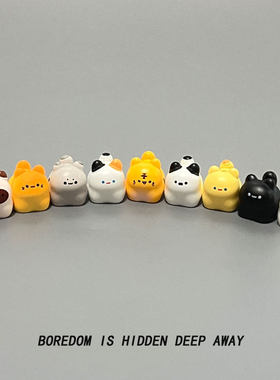 日本进口树脂可爱小猫中控台摆件