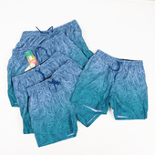 短裤 原229高端时尚 宽松大码 速干运动休闲男裤 渐变色沙滩裤 夏季