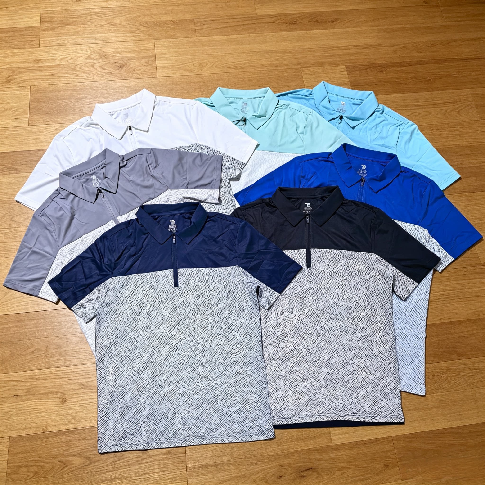 这个不错！高端时尚宽松有大码商务休闲快干翻领短袖T恤polo衫男