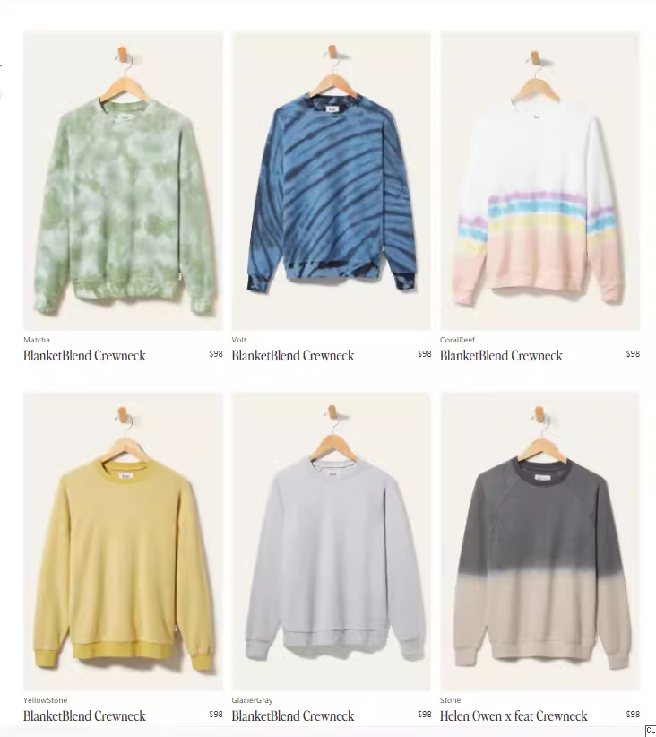 原98美元！反加绒居家！男女春秋柔软舒适休闲圆领套头卫衣外套男