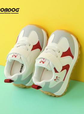 巴布豆BOBDOG house单鞋1-4岁小童鞋秋季宝宝学步鞋机能鞋运动鞋