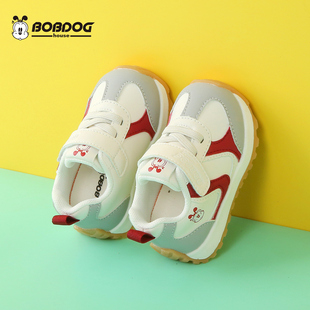 4岁小童鞋 巴布豆BOBDOG 机能鞋 运动鞋 宝宝学步鞋 house单鞋 秋季