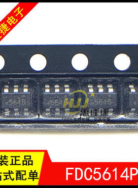FDC5614P丝印564* 564F SOT23-6 3A/60V P沟道逻辑电平MOSFET全新